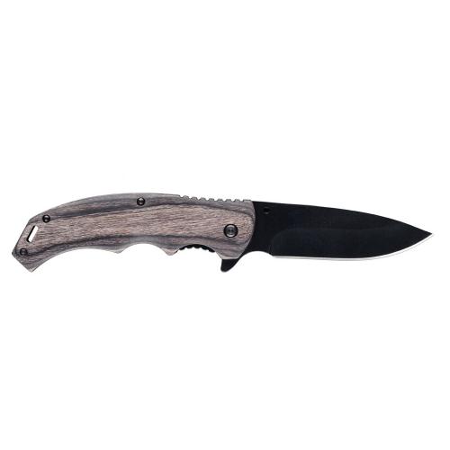 Нож складной Stinger, 120 мм, (чёрный), материал рукояти: дерево/сталь ; - купить необычные сувениры в Воронеже