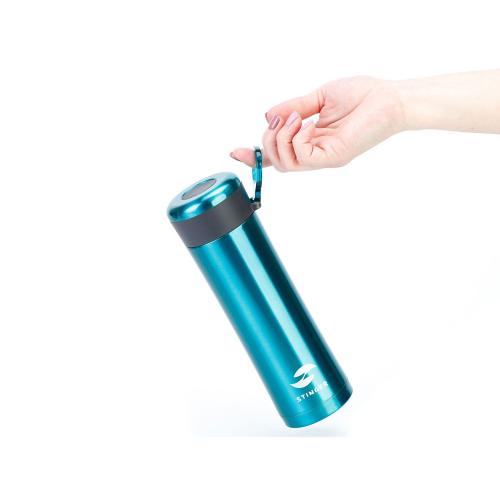 Термокружка Stinger, 0,42 л, сталь/пластик, изумрудный глянцевый, 7,5 х 6,9 х 22; - купить подарки с логотипом в Воронеже