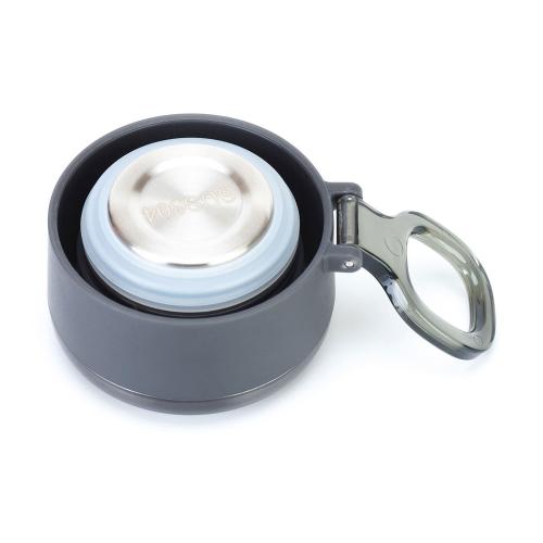 Термокружка Stinger, 0,42 л, сталь/пластик, чёрный глянцевый, 7,5 х 6,9 х 22; - купить необычные сувениры в Воронеже