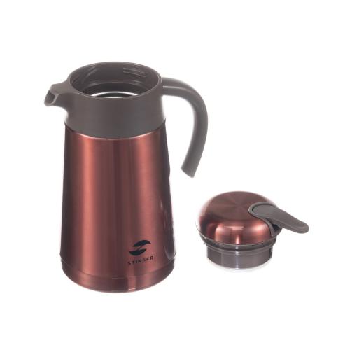 Термокофейник Stinger, 1,6 л, нержавеющая сталь, красный, 18 x 13,6 x 25; - купить необычные сувениры в Воронеже