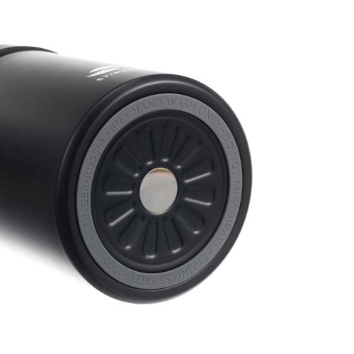 Термос ланч-бокс Stinger, 1,7 л, широкий, сталь, чёрный, три контейнера, 16,1 x 14,9 x 21; - купить необычные подарки в Воронеже