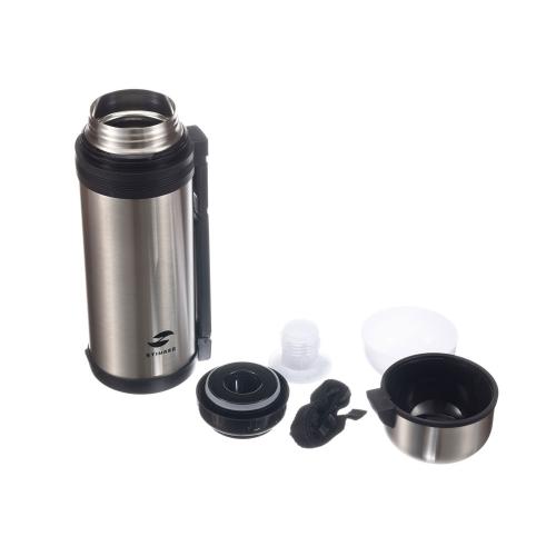 Термос Stinger, 1,5 л, широкий с ручкой, нержавеющая сталь, серебристый, 12,2 x 10,5 x 30; - купить необычные сувениры в Воронеже