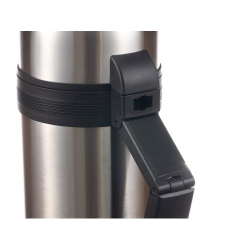 Термос Stinger, 1,5 л, широкий с ручкой, нержавеющая сталь, серебристый, 12,2 x 10,5 x 30; - купить именные сувениры в Воронеже