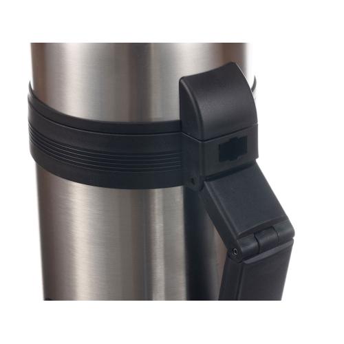 Термос Stinger, 1 л, широкий с ручкой, нержавеющая сталь, серебристый, 12,2 х 10,5 х 23; - купить именные сувениры в Воронеже