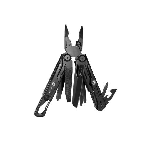 Мультитул Stinger, 115 мм, 14 функций, сталь, черный; - купить бизнесс-сувениры в Воронеже