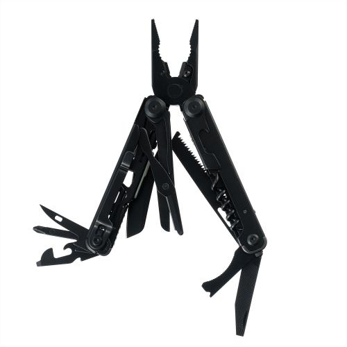 Мультитул Stinger, 113 х 19 мм, 19 функций, сталь, черный, в картонной коробке; - купить необычные сувениры в Воронеже