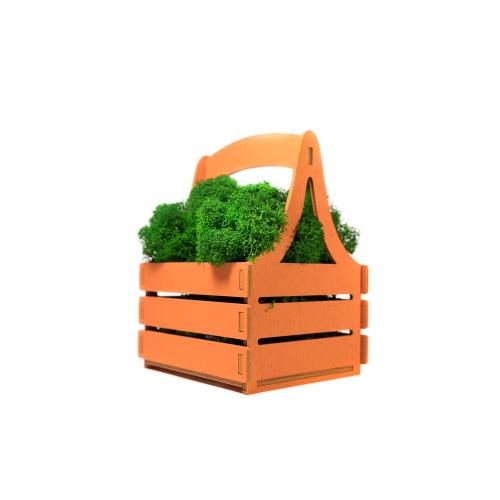 Композиция Корзинка со мхом; - купить необычные сувениры в Воронеже