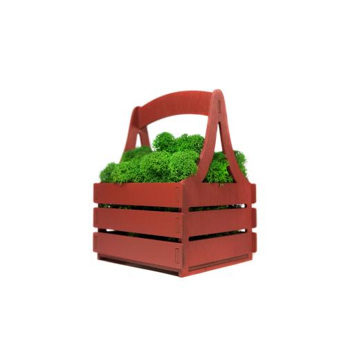 Композиция Корзинка со мхом; - купить необычные сувениры в Воронеже