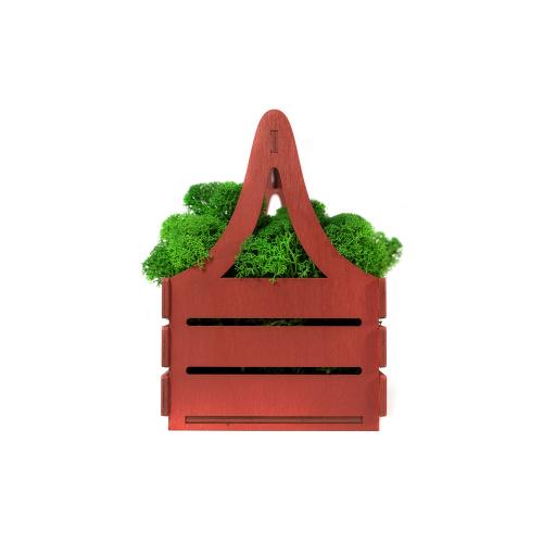 Композиция Корзинка со мхом; - купить необычные подарки в Воронеже