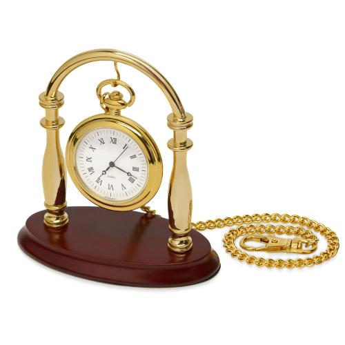 Часы с цепочкой на подставке; - купить бизнесс-сувениры в Воронеже
