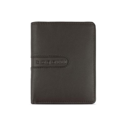 Портмоне BUGATTI ШЕДЕВР | BOMBA, с защитой данных RFID, коричневое, кожа козы/полиэстер, 10х2х12; - купить необычные подарки в Воронеже