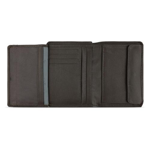 Портмоне BUGATTI ШЕДЕВР | BOMBA, с защитой данных RFID, коричневое, кожа козы/полиэстер, 10х2х12; - купить именные сувениры в Воронеже