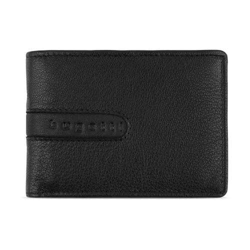 Портмоне BUGATTI ШЕДЕВР | BOMBA, с защитой данных RFID, чёрное, кожа козы/полиэстер, 12; - купить необычные подарки в Воронеже