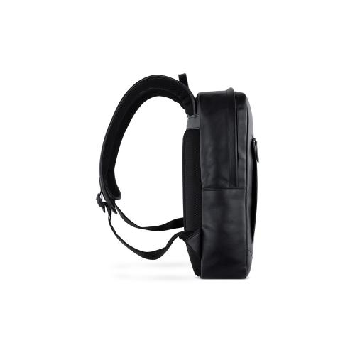 Рюкзак мужской BUGATTI КЛАРК | CLARK, чёрный, воловья кожа/полиэстер, 30х10х40 см; - купить необычные сувениры в Воронеже