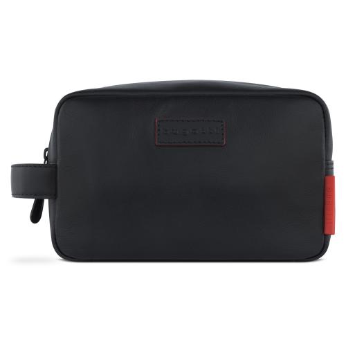 Несессер дорожный BUGATTI КЛАРК | CLARK, чёрный, воловья кожа/полиэстер, 20х10х13 см, 2; - купить необычные подарки в Воронеже