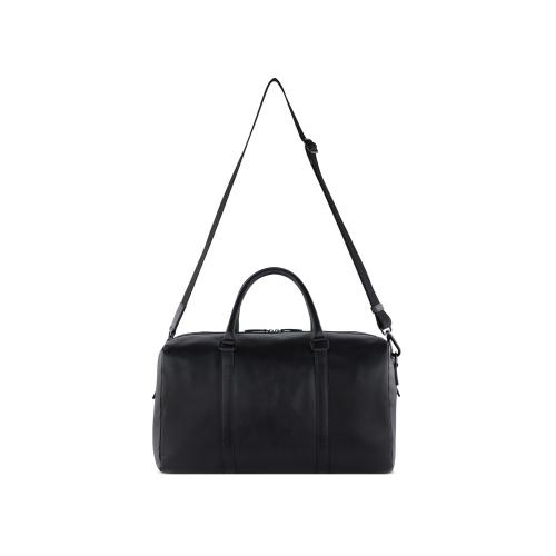 Сумка дорожная BUGATTI КЛАРК | CLARK, чёрная, воловья кожа/полиэстер, 45х20х27,5 см; - купить именные сувениры в Воронеже