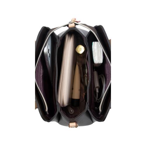 Сумка женская BUGATTI ЭЛЛА | ELLA, тёмно-коричневая, полиуретан, 27х12х23; - купить именные сувениры в Воронеже