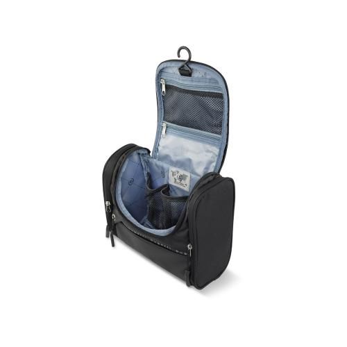 Несессер BUGATTI БЛАНК ОБЛЕГЧЕННАЯ | BLANC DELIGHT, чёрный, нейлон RPET600D/тарпаулин/полиэстер, 24,5х12х22,5 см; - купить именные сувениры в Воронеже