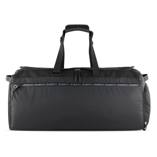 Сумка дорожная BUGATTI БЛАНК ОБЛЕГЧЕННАЯ | BLANC DELIGHT, чёрная, нейлон RPET600D/тарпаулин/полиэстер, 67х32х29 см; - купить необычные подарки в Воронеже