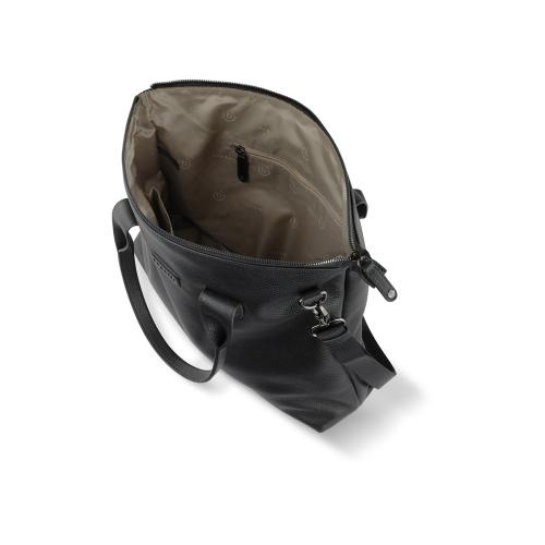 Сумка-шоппер BUGATTI ЭЛЬЗА | ELSA, чёрная, воловья кожа/полиэстер, 46х11х31; - купить подарки с логотипом в Воронеже