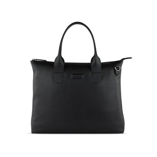 Сумка-шоппер BUGATTI ЭЛЬЗА | ELSA, чёрная, воловья кожа/полиэстер, 46х11х31; - купить необычные подарки в Воронеже