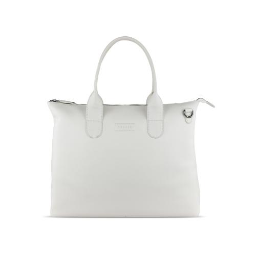 Сумка-шоппер BUGATTI ЭЛЬЗА | ELSA, белая, воловья кожа/полиэстер, 46х11х31; - купить необычные подарки в Воронеже