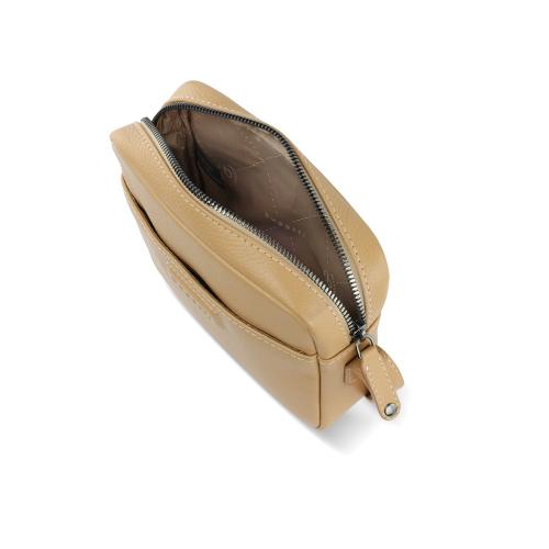 Сумка кросс-боди женская BUGATTI ЭЛЬЗА | ELSA, песочного цвета, воловья кожа/полиэстер, 19х5; - купить подарки с логотипом в Воронеже