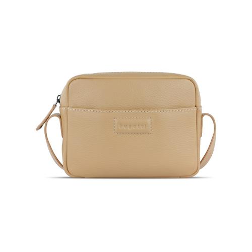 Сумка кросс-боди женская BUGATTI ЭЛЬЗА | ELSA, песочного цвета, воловья кожа/полиэстер, 19х5; - купить необычные подарки в Воронеже