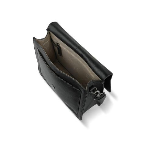 Сумка через плечо женская BUGATTI ЭЛЬЗА | ELSA, чёрная, воловья кожа/полиэстер, 25х8; - купить подарки с логотипом в Воронеже