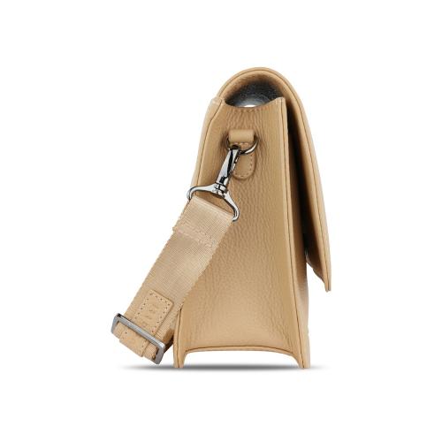 Сумка через плечо женская BUGATTI ЭЛЬЗА | ELSA, песочного цвета, воловья кожа/полиэстер, 25х8; - купить именные сувениры в Воронеже