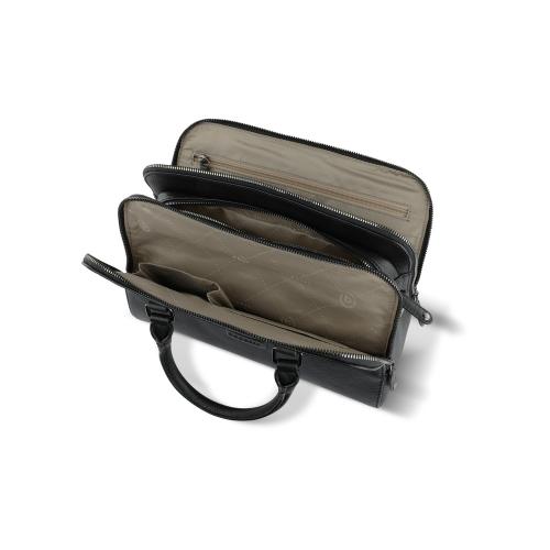 Сумка женская BUGATTI ЭЛЬЗА | ELSA, чёрная, воловья кожа/полиэстер; - купить подарки с логотипом в Воронеже