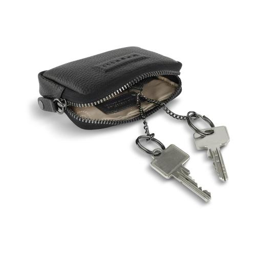 Ключница BUGATTI ЭЛЬЗА | ELSA, с защитой данных RFID, чёрная, воловья кожа/полиэстер; - купить необычные сувениры в Воронеже