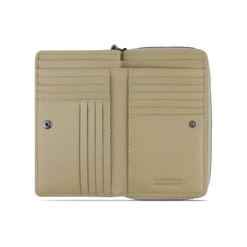 Кошелёк женский BUGATTI ЭЛЬЗА | ELSA, с защитой данных RFID, песочного цвета, воловья кожа/полиэстер, 15,5х3х9; - купить необычные сувениры в Воронеже