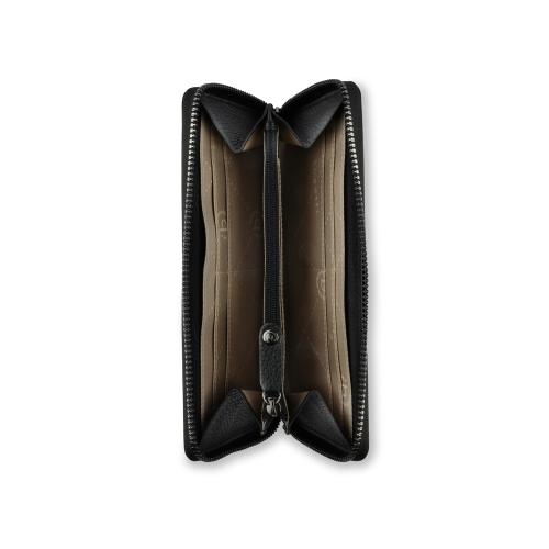 Кошелёк женский BUGATTI Elsa, с защитой данных RFID, чёрный, воловья кожа/полиэстер, 18; - купить необычные сувениры в Воронеже