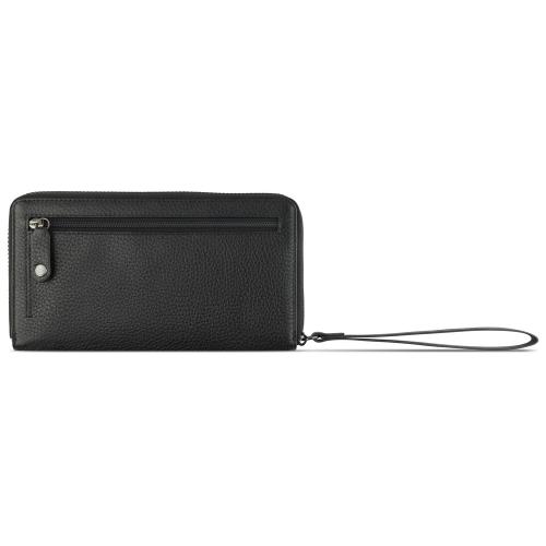 Кошелёк женский BUGATTI Elsa, с защитой данных RFID, чёрный, воловья кожа/полиэстер, 18; - купить подарки с логотипом в Воронеже