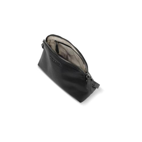 Сумка наплечная женская BUGATTI БЕЛЛА | BELLA, чёрная, воловья кожа/полиэстер; - купить подарки с логотипом в Воронеже