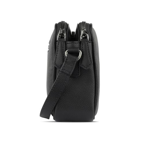 Сумка кросс-боди женская BUGATTI БЕЛЛА | BELLA, чёрная, воловья кожа/полиэстер, 22х6х15; - купить именные сувениры в Воронеже