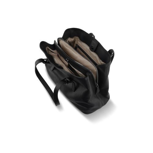 Сумка женская BUGATTI БЕЛЛА | BELLA, чёрная, воловья кожа/полиэстер; - купить именные сувениры в Воронеже