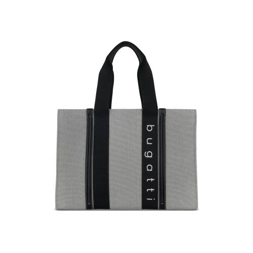 Сумка-тоут женская BUGATTI АМБРА | AMBRA, серо-черный цвет, хлопок/полиэстер; - купить именные сувениры в Воронеже