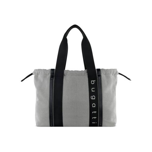 Сумка-шоппер женская BUGATTI АМБРА | AMBRA, серо-черный цвет, хлопок/полиэстер; - купить именные сувениры в Воронеже