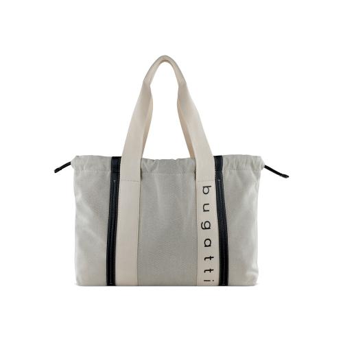 Сумка-шоппер женская BUGATTI АМБРА | AMBRA, бежево-черный цвет, хлопок/полиэстер; - купить необычные подарки в Воронеже