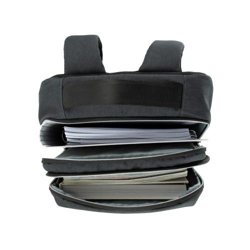 Рюкзак мужской BUGATTI СЕРА | SERA 15'', антрацитовый, полиэстер, 32х12х46 см; - купить подарки с логотипом в Воронеже