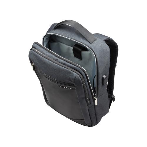 Рюкзак мужской BUGATTI СЕРА | SERA 15'', антрацитовый, полиэстер, 32х12х46 см; - купить необычные сувениры в Воронеже