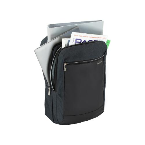 Рюкзак мужской BUGATTI СЕРА | SERA 15'', антрацитовый, полиэстер, 32х12х46 см; - купить именные сувениры в Воронеже