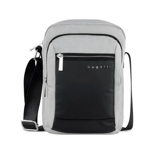 Сумка наплечная мужская BUGATTI СЕРА | SERA, светло-серая, полиэстер, 21х6х26,5 см, 2; - купить необычные подарки в Воронеже