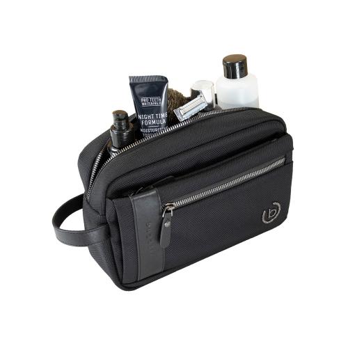 Несессер мужской BUGATTI НЕРО | NERO, чёрный, нейлон 1680D/кожа, 24х7; - купить именные сувениры в Воронеже