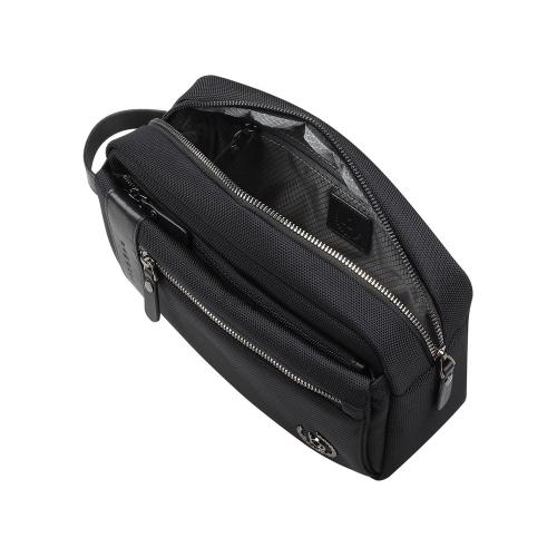 Несессер мужской BUGATTI НЕРО | NERO, чёрный, нейлон 1680D/кожа, 24х7; - купить необычные сувениры в Воронеже