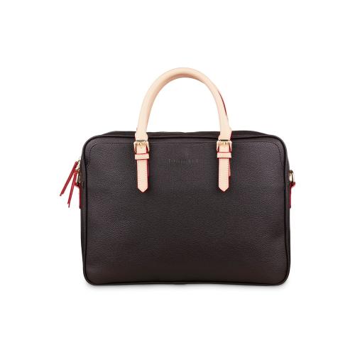 Портфель женский BUGATTI ЭЛЛА | ELLA 15'', тёмно-коричневый, полиуретан, 38х6х27; - купить необычные подарки в Воронеже