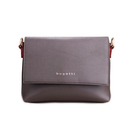 Сумка наплечная женская BUGATTI ЭЛЛА | ELLA, тёмно-коричневая, полиуретан, 27х9х20; - купить необычные сувениры в Воронеже