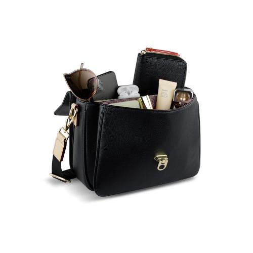 Сумка женская BUGATTI ЭЛЛА | ELLA, чёрная, полиуретан; - купить подарки с логотипом в Воронеже